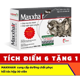 Maxxhair cung cấp dưỡng chất phục hồi tóc hộp 30 viên