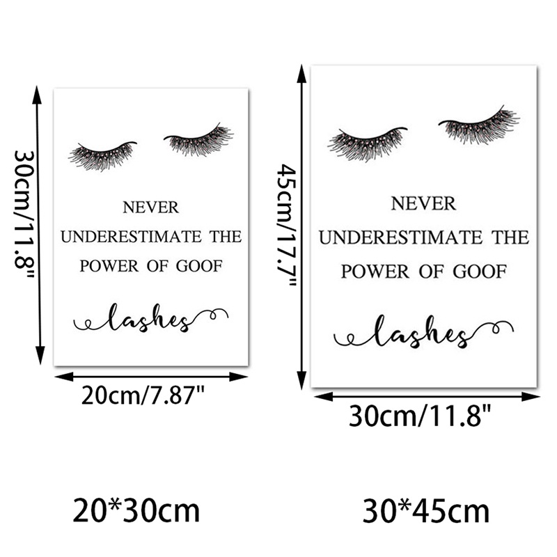 [nofreeVN]Posters And Prints Makeup Lash Extensions Guide Wall Painting Picture Shop Decor