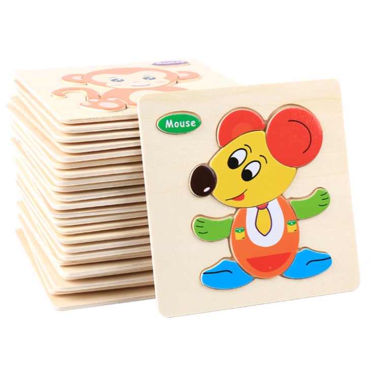 Bảng đồ chơi ghép mảnh gỗ tạo hình nhiều mẫu giúp phát triển nhận thức cho bé yêu