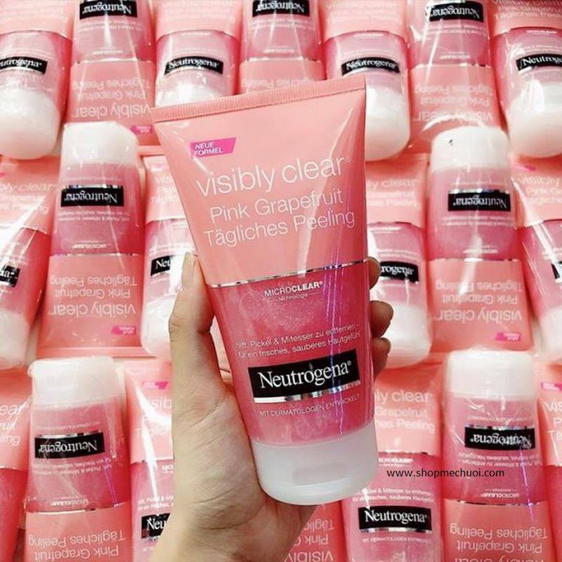 Sữa rửa mặt Neutrogena Visibly Clear Pink Grapefruit Tagliches Peeling