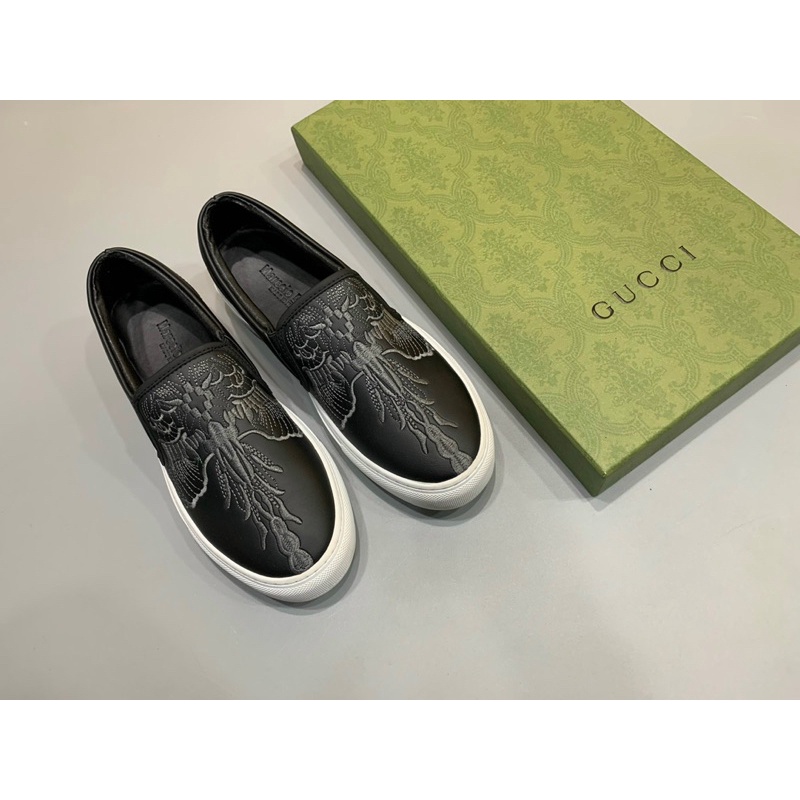 Giày lười nam, giày slipon da MAR CELO BURLON. Lót da, đế cao non khâu. Phối đồ đa phong cách