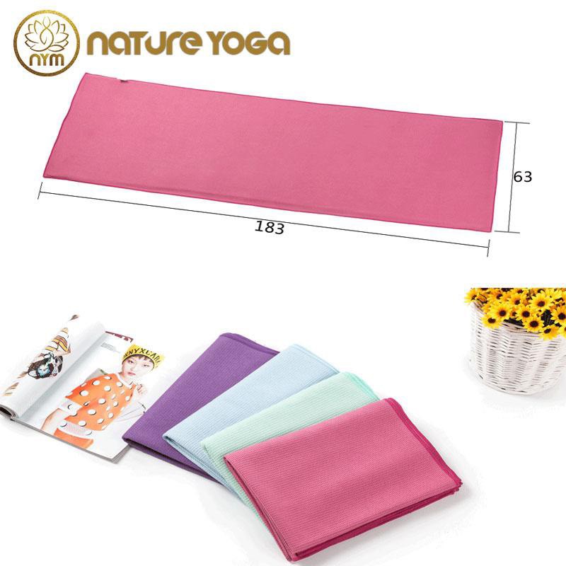 Khăn Trải Thảm Yoga cao cấp Cố Định Đầu Thảm - Họa Tiết Định Tuyến ( Tặng Kèm Túi Đựng)