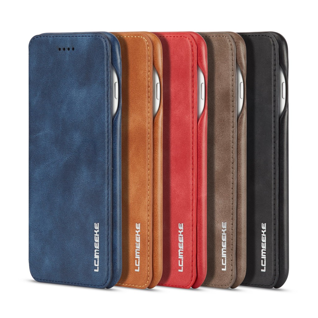 Bao da điện thoại trơn có khóa từ tính bảo vệ toàn diện cho Iphone 7/8/7 Plus/8 Plus | BigBuy360 - bigbuy360.vn