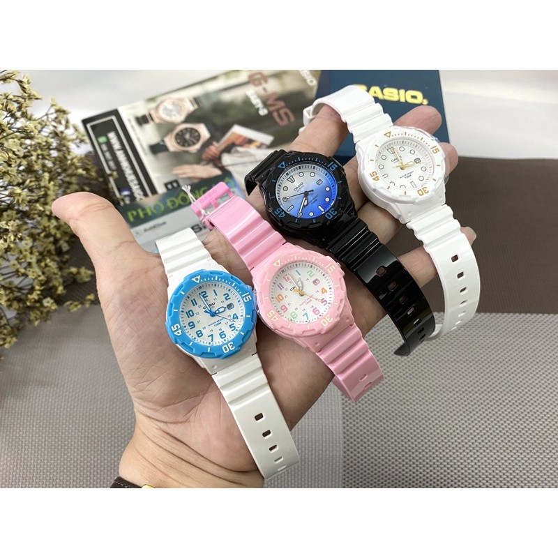 Đồng hồ nữ dây nhựa Casio chính hãng Anh Khuê LRW-200H (12 màu sắc) |  Shopee Việt Nam