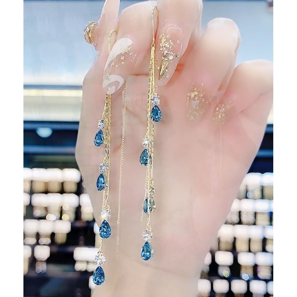 Khuyên tai dáng dài phong cách thời trang Hàn Quốc nữ tính - B22