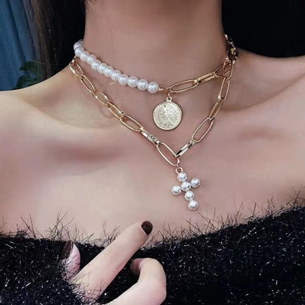 Dây chuyền RINHOO nhiều lớp mặt bướm thời trang dành cho nữ