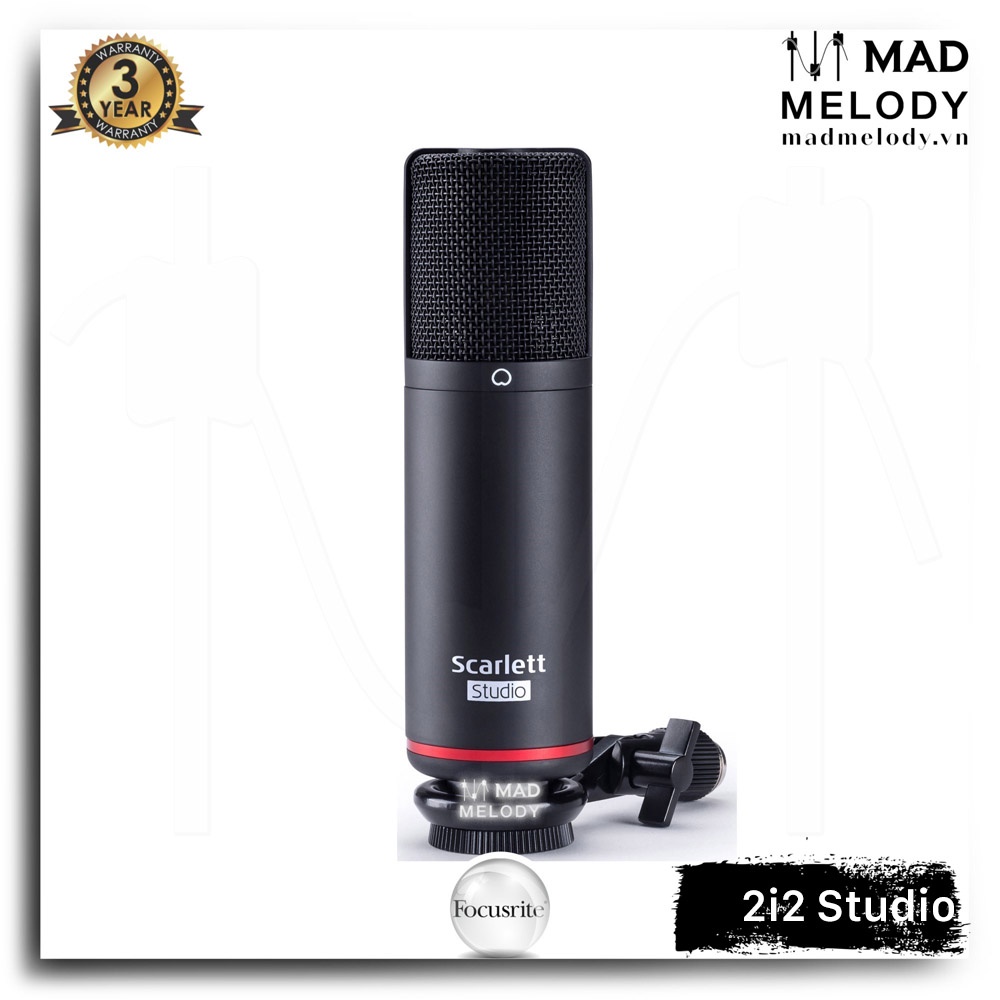 Focusrite Scarlett 2i2 Studio Recording Package