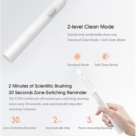 [Hỏa Tốc - HCM] Bàn Chải Điện thông minh Xiaomi Mijia Sonic T100 | Hàng Chính Hãng | Ngoc Vien Store