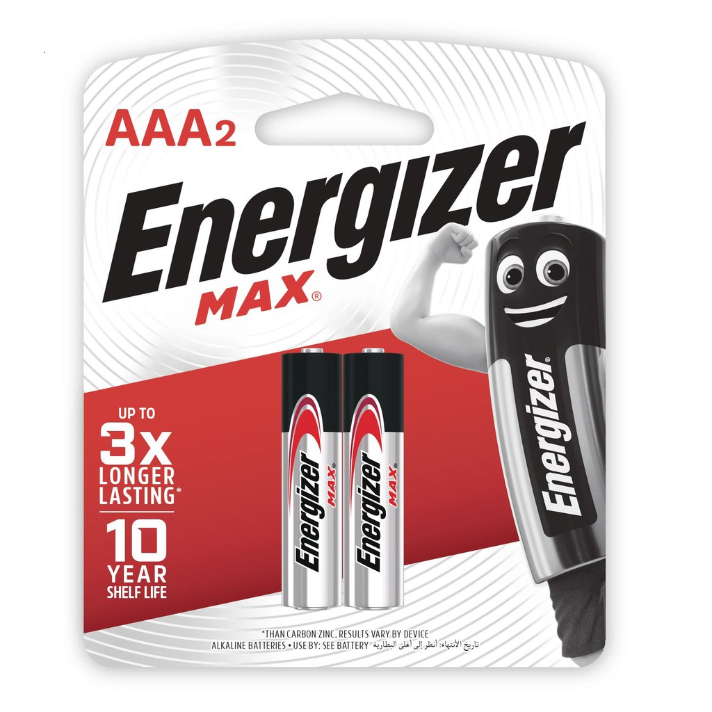 Pin Energizer Max AAA E92 BP2 - 100193486