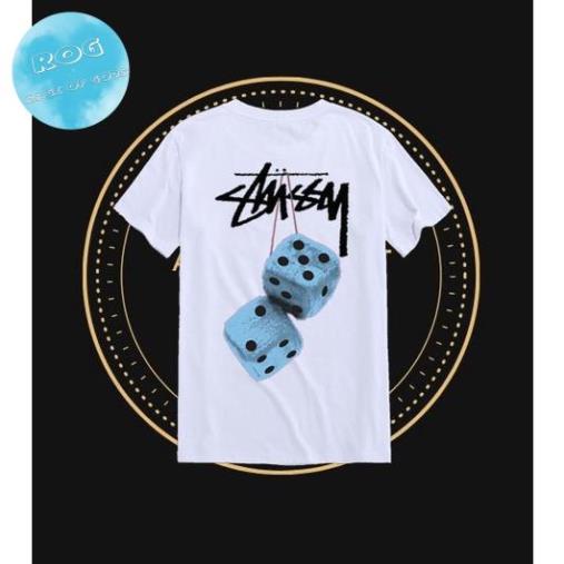 [Premium] Áo thun Unisex Stüssy Xúc Xắc Màu Sắc Xanh Dương