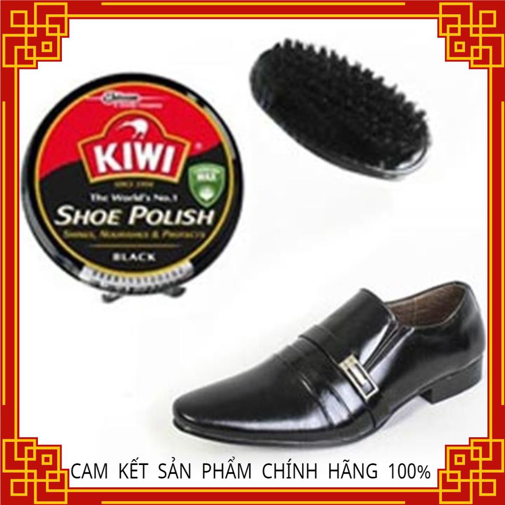Xi Đánh Giày Kiwi + Bàn Chải ( xi đen)