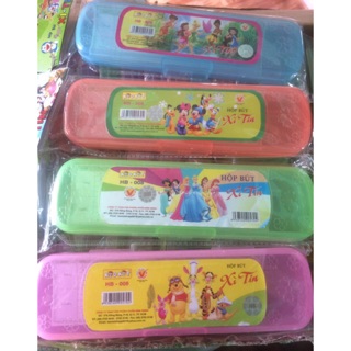 Hộp đựng bút nhựa đẹp 1 ngăn Xì Tin