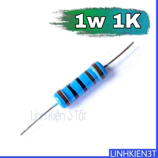 ( Túi 10 con ) Điện Trở 1W 1% 1k ohm chân đồng