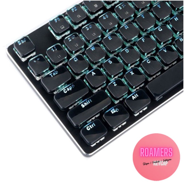 Bộ keycap Crystal Double Shot Phẳng ( 104 phímBộ Nút Phím Cho Bàn Phím Cơ )