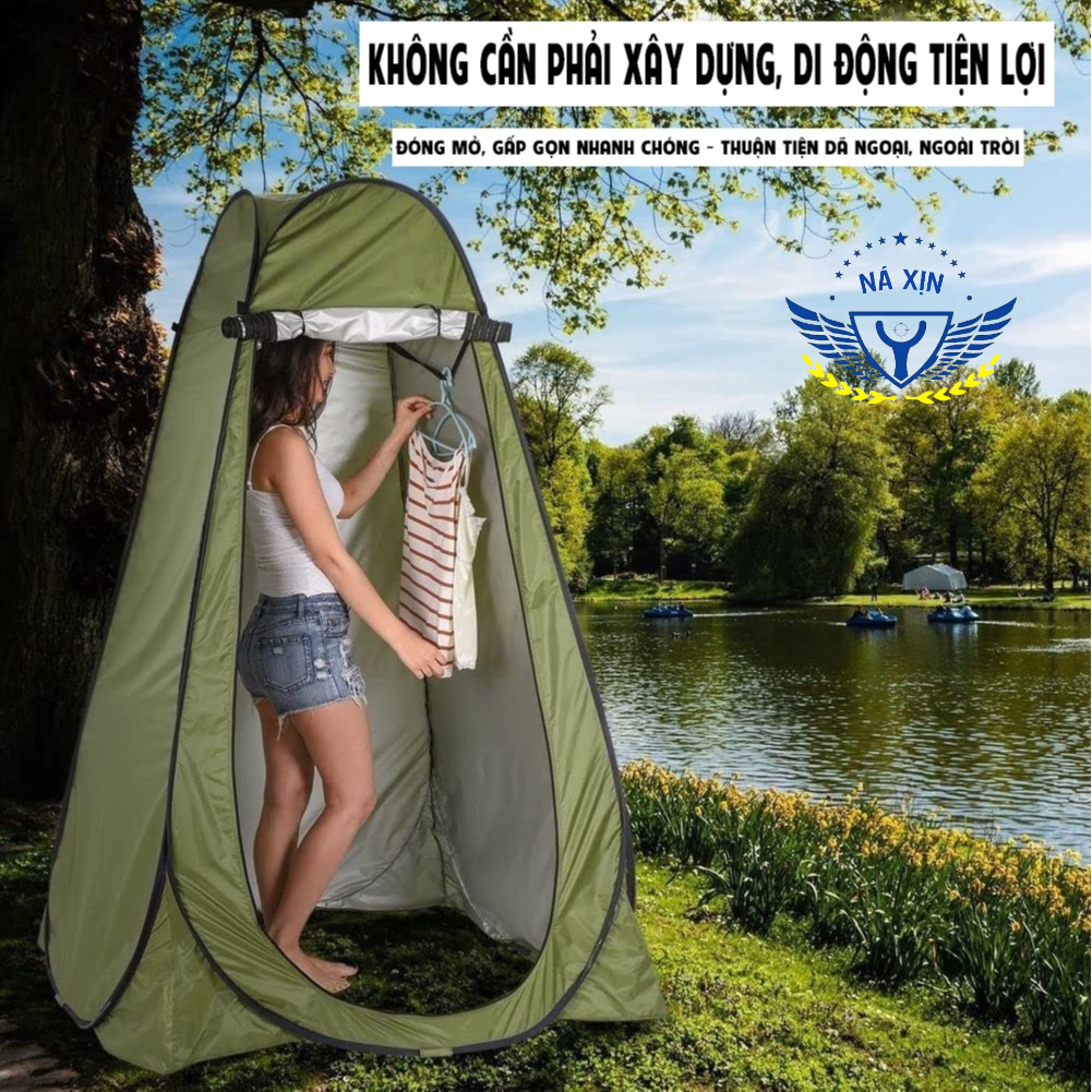 Lều thay đồ cắm trại tự bung, lều vệ sinh dã ngoại kín đáo bền đẹp dùng cho du lịch dã ngoại cắm trại tiện lợi - DCP15