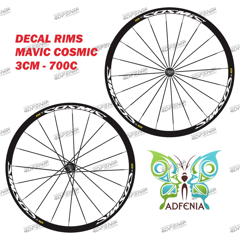 Miếng Dán Trang Trí Vành Bánh Răng 700c Rộng 2cm Cho Mavic Cosmic SL