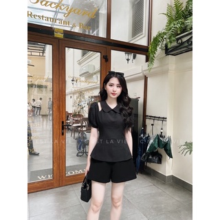 Áo cổ sen cut out vai C'est la vie