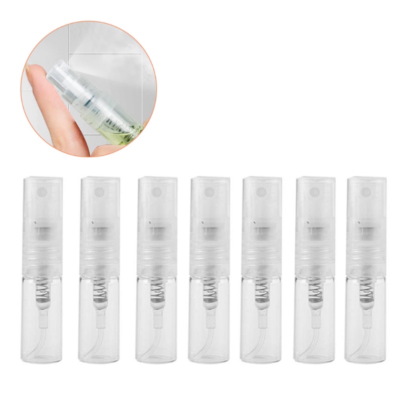 Set 100 Chai Rỗng Mini 2ml Trong Suốt Dạng Xịt