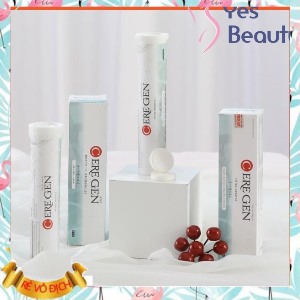 [CHÍNH HÃNG] Viên Trắng Da Ceregen Sủi Cao Cấp Công Nghệ Nhật Bản - Xóa Mờ Nám Tàn Nhang Trắng Tự Nhiên - HỘP 18 VIÊN | Thế Giới Skin Care