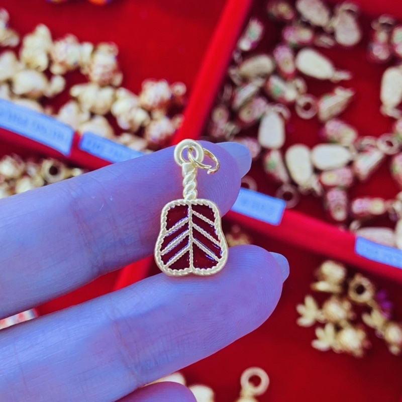 Charm Quạt Ba Tiêu Đỏ làm vòng DIY