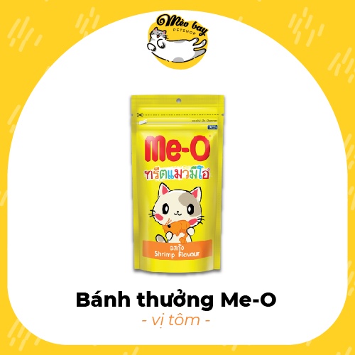 Bánh thưởng cho mèo Me-O 3 vị thơm ngon giòn tan