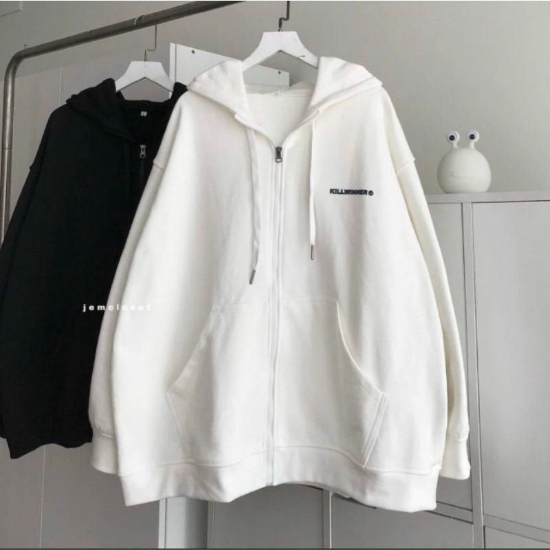 Áo Khoác Nỉ Combosure Nữ [FREESHIP]Hoodie zip khóa kéo from rộng tay bồng thể thao Ulzzang