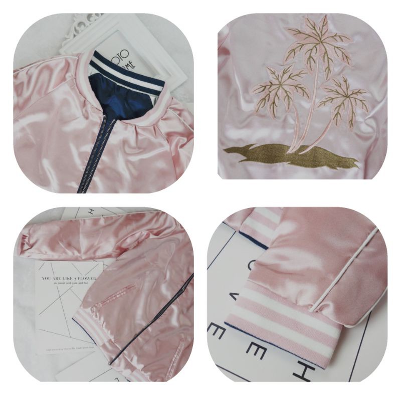 [ ODER ] ÁO KHOÁC BOMBER 2 MẶT THÊU CÂY DỪA SUKAJAN JACKET | BigBuy360 - bigbuy360.vn