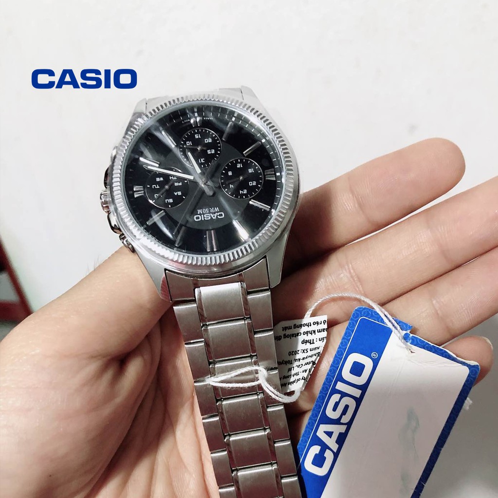 [Mã FARSBR243 giảm 15% đơn 249K] Đồng hồ nam CASIO MTP-1375D-1AVDF chính hãng - Bảo hành 1 năm, Thay pin miễn phí