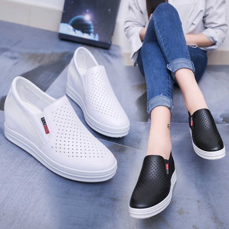 Giày Slip On Nữ Độn Đế 6cm Mã H35 Form Nhỏ 1 Cỡ