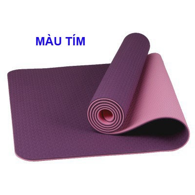 Thảm Yoga Chống Trượt 8mm 2 Lớp Bằng Cao Su Non Cao Cấp Thảm Tập Thể Dục Gym Tpe Gấp Gọn Siêu Dày Êm Du Lịch Tự Nhiên rẻ