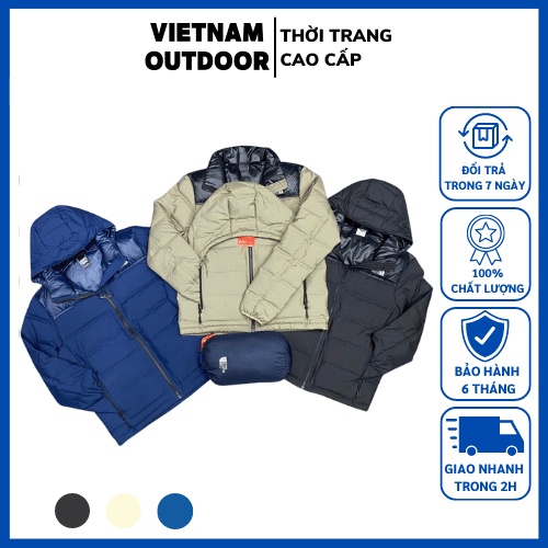 Áo khoác lông vũ nam The North Face siêu nhẹ - Áo phao lông vũ nam cực ấm có thể cuộn nhỏ