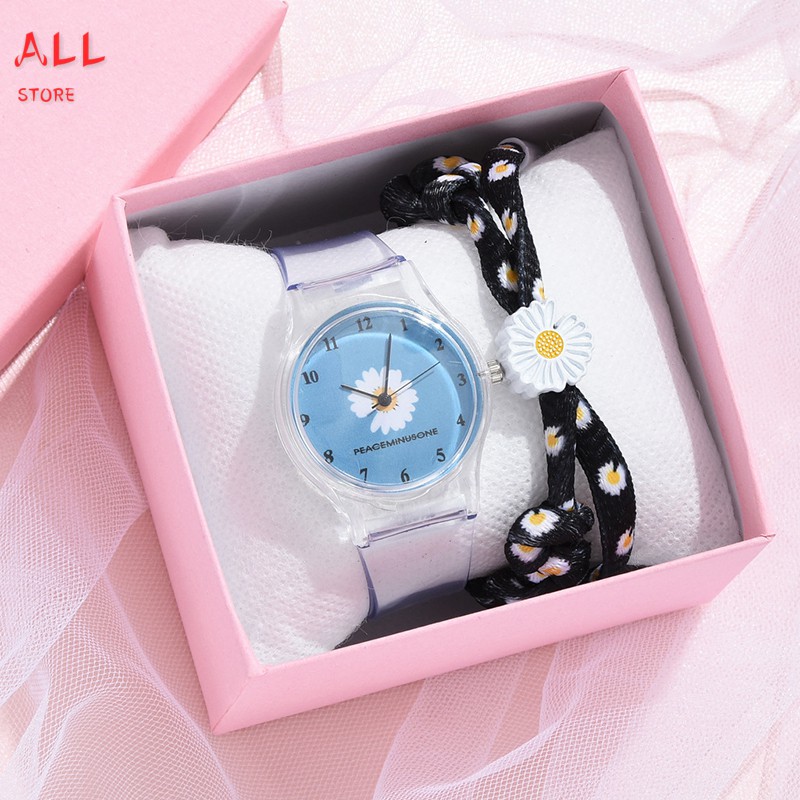 Đồng Hồ Nữ Dây Silicon Mặt Hình Bông Hoa Dễ Thương | BigBuy360 - bigbuy360.vn