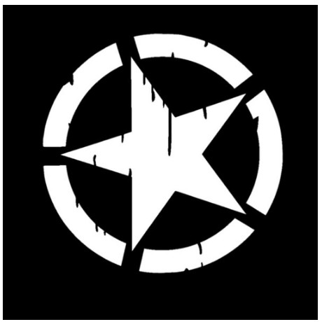 Decal Miếng dán tem Sticker trang trí phản quang hình Ngôi sao Star War thời trang dành cho xe hơi ô tô 20cm 40cm 50cm