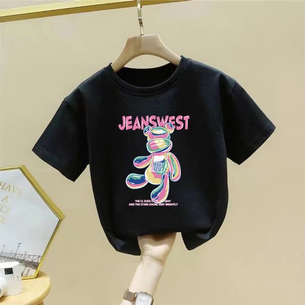 Áo Thun Cotton Tay Ngắn Thoải Mái Phong Cách Mới 2022 Cho Bé Gái