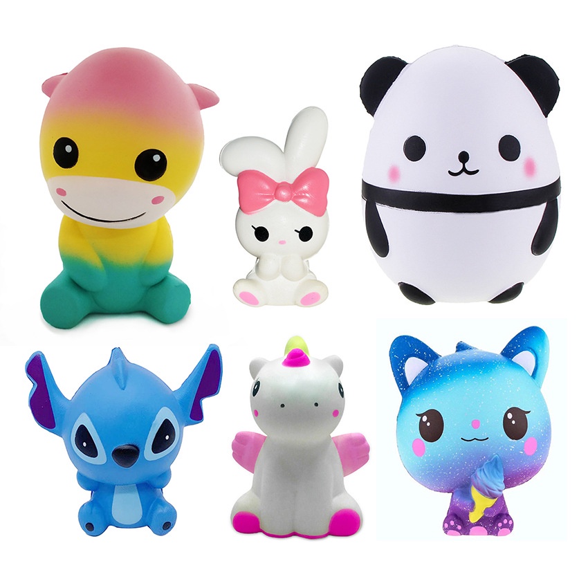 Squishy Lớn JUMBO Hình mặt chó PUG pitbull Đồ Chơi Xốp Giảm Stress Hình mềm mịn dễ Thương đàn hồi Cho Bé