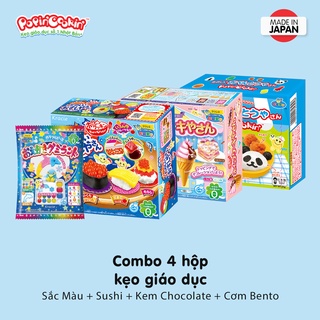 Combo 4 hộp kẹo sáng tạo Popin Cookin đồ chơi ăn được gồm: Kem Chocolate + 3 hộp bất kỳ chính hãng [Popin Cookin]