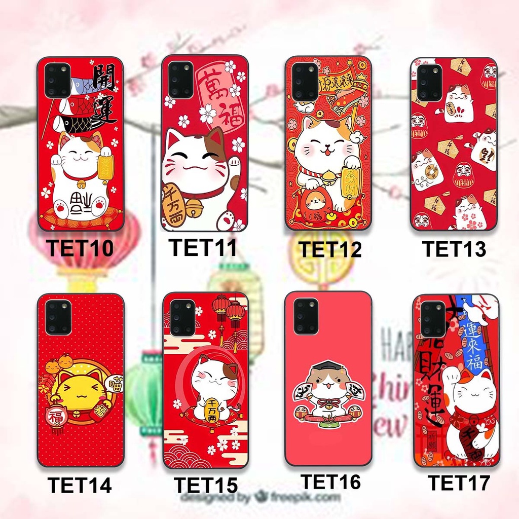 Ốp lưng Samsung A31 / A51 / A71 bộ hình TẾT Mèo thần tài may mắn MANEKI NEKO cực đáng yêu, siêu đẹp