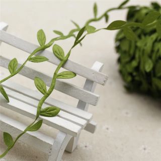 Dây thừng lá xanh handmade cuộn 5m