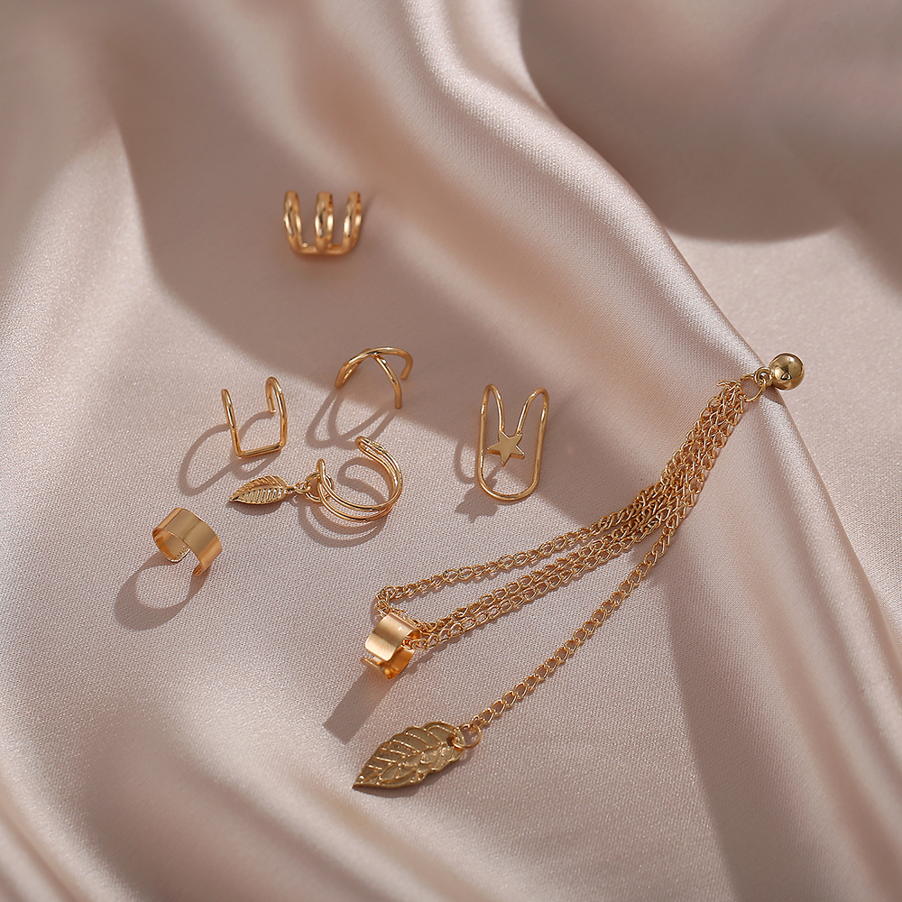 Bông Tai Hishop Dáng Dài Hình Ngôi Sao Phong Cách Hàn Quốc