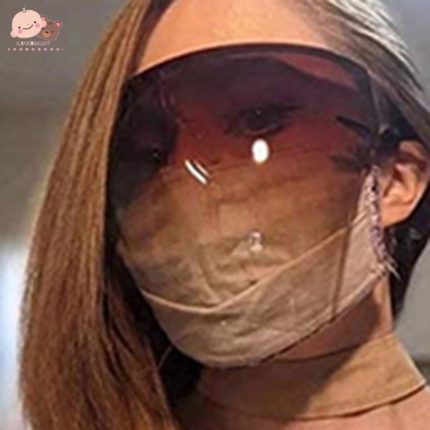 [HOT]Nam và nữ BLOCC tấm che mặt lớn Gương acrylic Oversized Full Face Shield kính bảo vệ, kính bảo hộ, kính bảo hộ, nắp chắn gió ngoài trời, SMATO rõ ràng