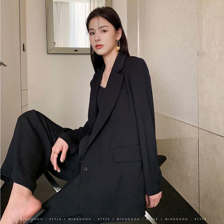 Áo Khoác Blazer Dáng Rộng Màu Trắng Thời Trang Xuân Thu Cao Cấp Cho Nữ Áo Blazer | BigBuy360 - bigbuy360.vn