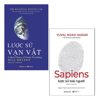 SÁch Alphabooks - Lược Sử Vạn Vật + Sapiens: Lược Sử Loài Người (2 cuốn)