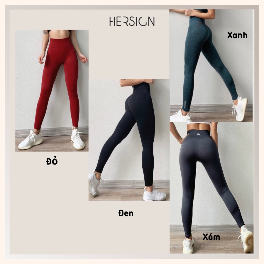 QUẦN TẬP GYM NỮ ĐỒ TẬP YOGA NỮ QUẦN LEGGING CẠP CAO TÔN DÁNG CAO CẤP HERSIGN-LEGGING3