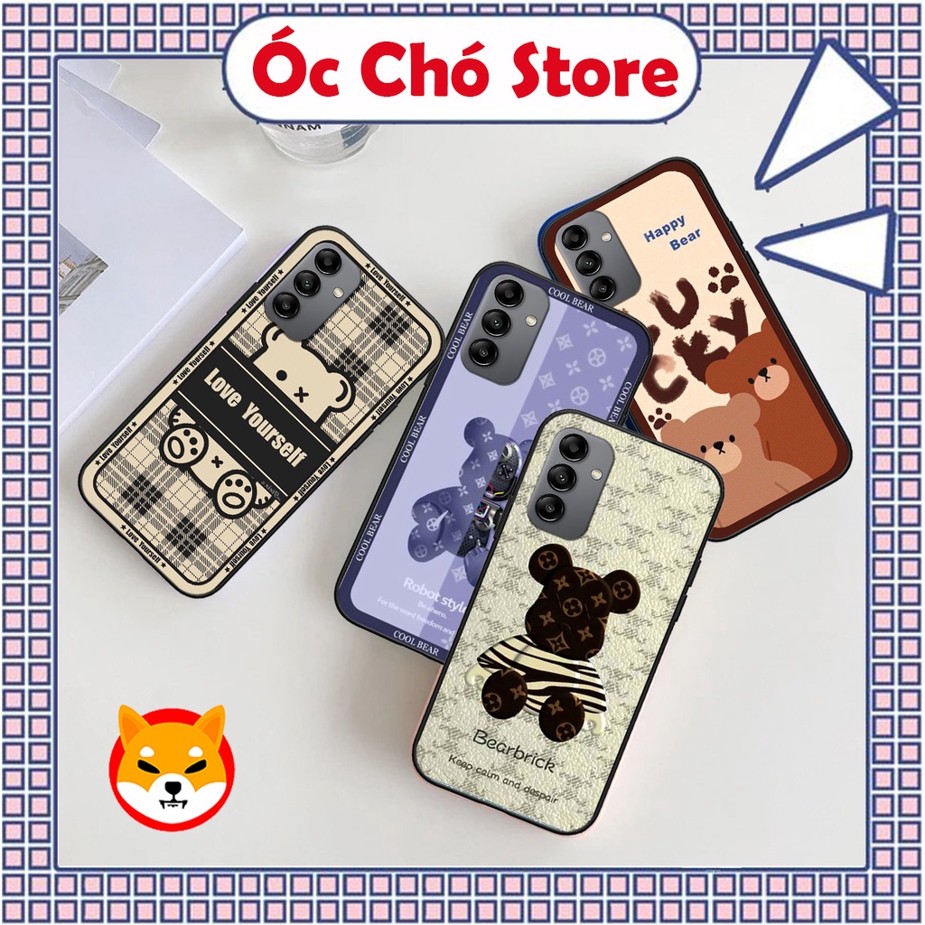 Ốp Samsung A04s / M23 / A13 5g gấu lucky happy vẽ tay độc lạ giá rẻ