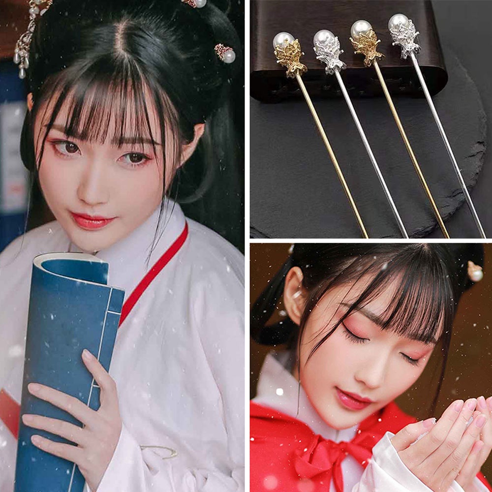 Trâm Cài Tóc Bằng Kim Loại 2021 Nhiều Màu Thời Trang Cổ Điển Cho Nữ