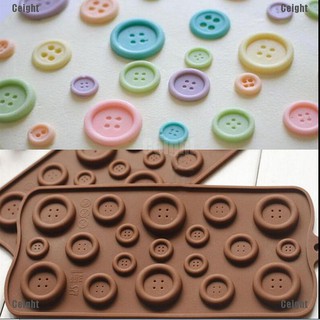 1 Khuôn Làm Bánh / Sô Cô La Hình Nút Áo Bằng Silicone Diy