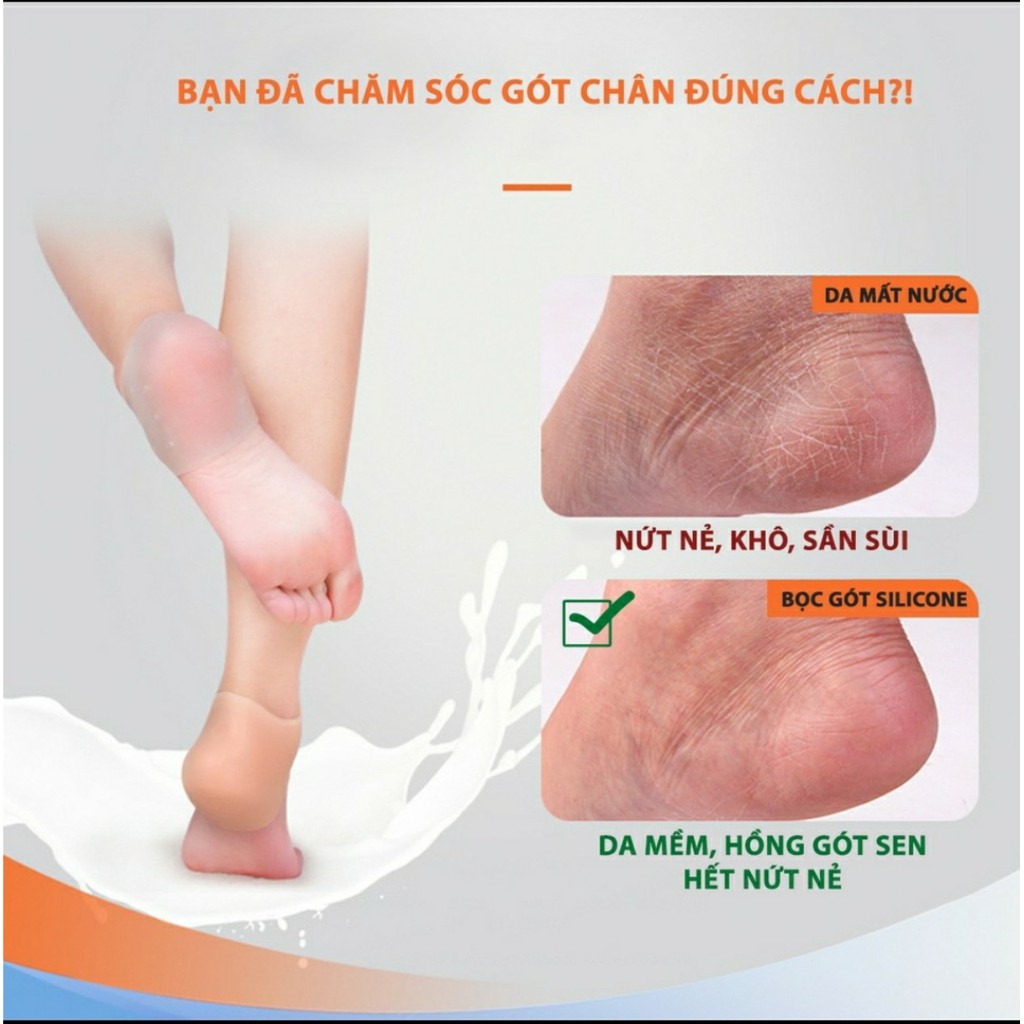 [FREESHIP] Miếng lót gót chân cao su nệm bảo vệ gót chân khi mang giày