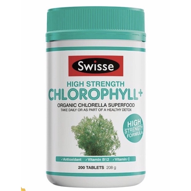 Viên uống Diệp Lục Swisse Chlorophyll 100 viên hàng Úc