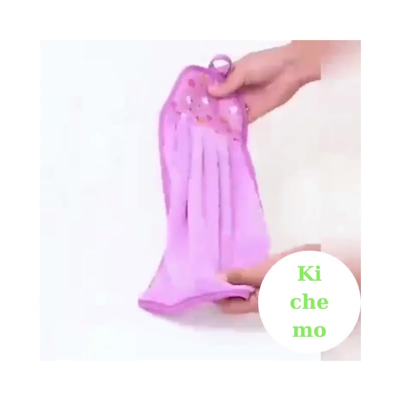 Khăn lau bếp đa năng có móc treo lau tay bát đĩa chất liệu vải bông mềm và thấm nước - Giao màu ngẫu nhiên | BigBuy360 - bigbuy360.vn