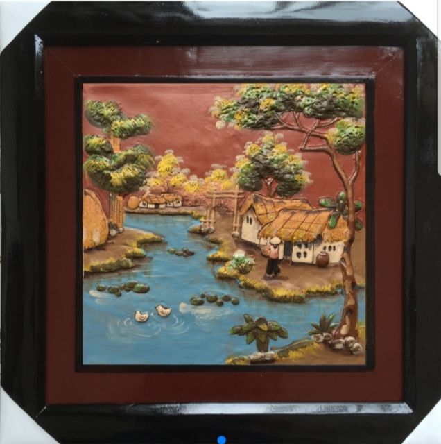 Tranh gốm bát tràng - 50x50cm